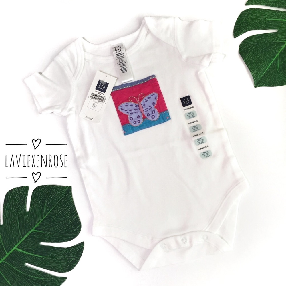 🆕 Baby GAP White Onesie